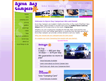 Tablet Screenshot of byronbaycampers.com.au